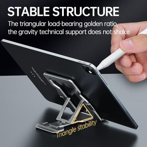 2021 Metal Desktop Tablet Holder Table Cell Foldable Extend Support Desk Mobile Phone Stander Rack For iPhone iPad Adjustable