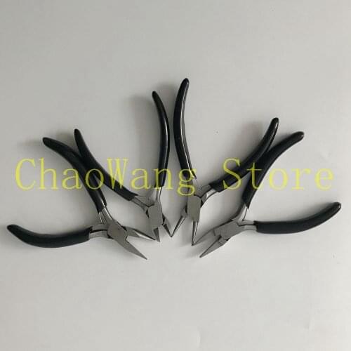 4PCS/SET 4.5inch Shank diagonal plier flat plier round plier chain plier