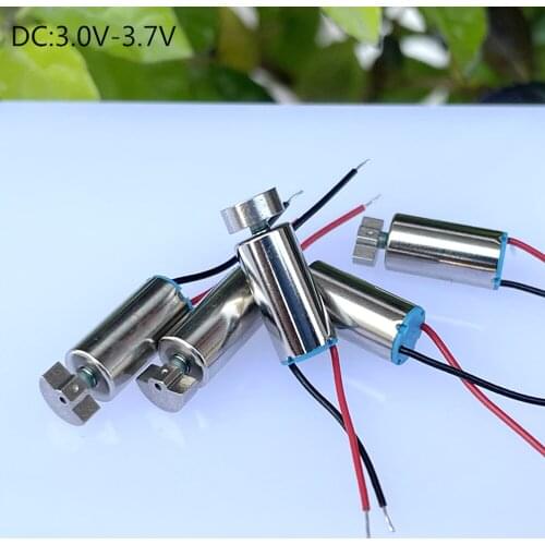 612 DC Micro Vibration Motor Coreless Vibrator Small 6mm*12mm 0612 DC 3-3.7V Vibrating Mini Hollow Cup Motor Parts DIY Massager