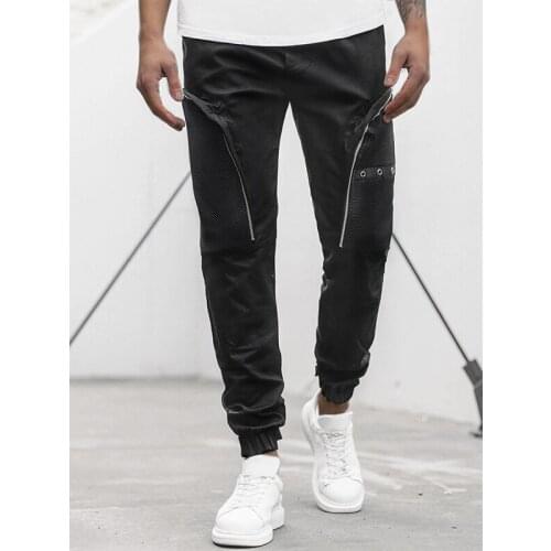 Autumn New Mens casual cargo pants streetwear fashion jogger running sportspant fitness training jogging sports black trousers