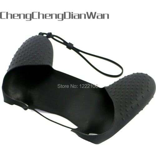 ChengChengDianWan Soft Silicone Rubber Gel Case cover for PS4 Wireless Controller Skin Cover With Handle wrist strip