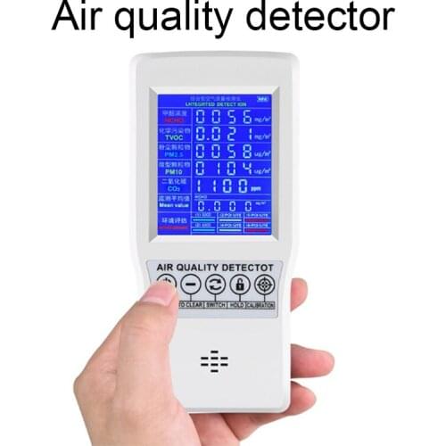 Digital CO2 Sensor ppm Meters co2 Meter Mini Carbon Dioxide Detector Gas Analyzer Air Quality Monitor Formaldehyde detector