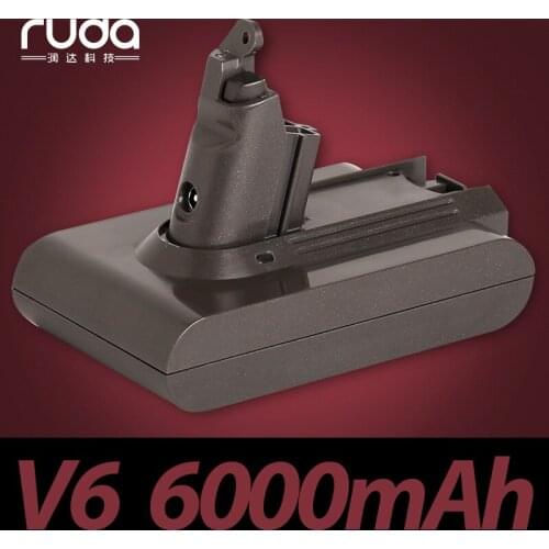 For Dyson DYS 21.6V 6000mAh/6.0Ah V6 Li-ion electrical tools lithium battery DC59 DC62,DC72 965874-02 DC74