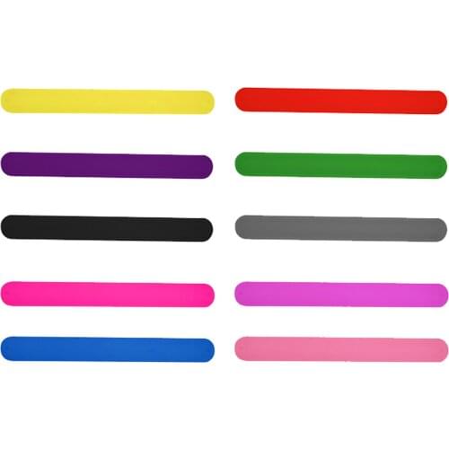 10x Kid Children Girl Boy Star Printing Wristband Flexible Wrap Slap Bracelet Bangle