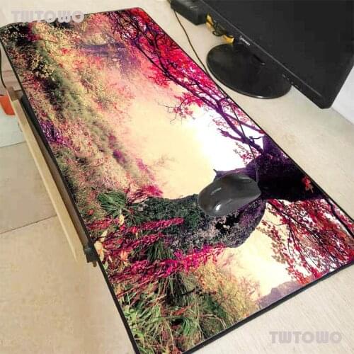 Blue Green Landscape Nature Sky Gaming Gamer Computer Mousepad RGB Mause Pad Large Mousepad For Desk Keyboard