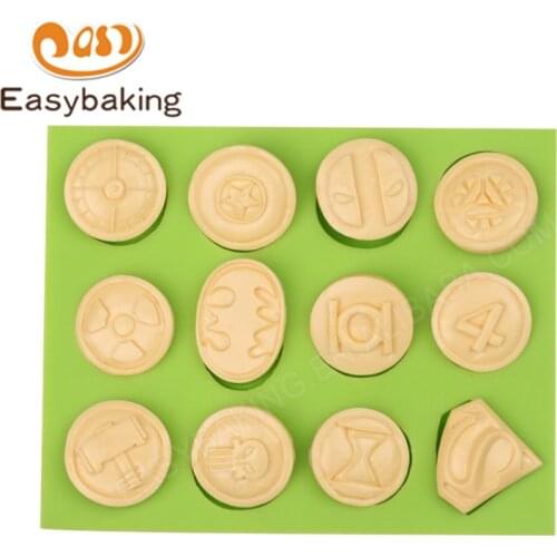 Famous Cartoon Movies Characters Logos Silicone Art Mold Fondant Cake Decorating Cookie Candy Mould for Children