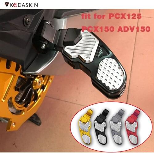 Kodaskin Aluminum Alloy Rear Footrests Foot Rests Passenger Extension Extended Footpegs Adapter For ADV150 adv 150