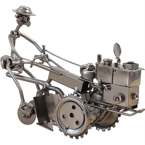 Diecast Metal Model Toys Iron Creative Retro Tractor For Family Display Bookshelf Collection Furnishing Articles Crafts Gift