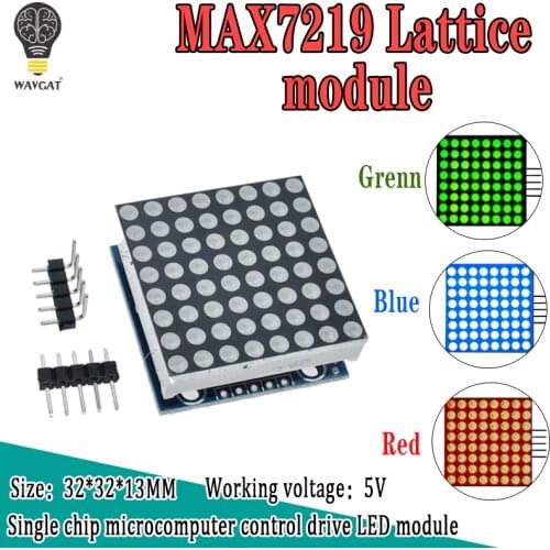 MAX7219 dot matrix module microcontroller module display module finished goods , Can be together for arduino programming