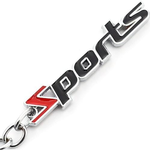 Metal Car Keychain Keyring Sports Logo Key Holder for BMW Audi Honda Nissan Volkswagen Jeep Peugeot Mazda Hyundai Opel Renault