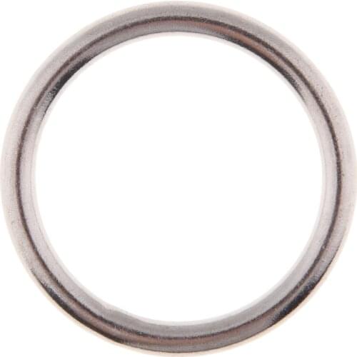 Marine Polished Seamless Welded 316 Stainless Steel Round O Rings Multiple Sizes for Kayak Canoe Boat Dinghy Yacht