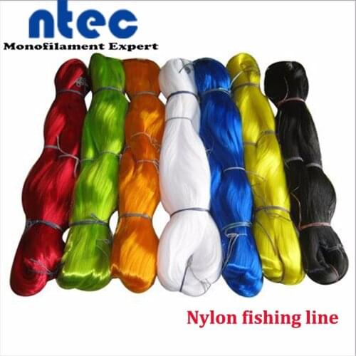 NTEC Brand 1000m Transparent Nylon Fishing Line in Bulk Package