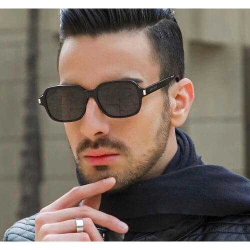New Fashion Frame Sunglasses Men Square Metal Sun Glasses Women Retro Oval Sun Glasses High Quality Gafas De Sol