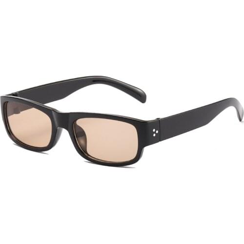 New Fashion Vintage Sunglasses Women Brand Designer Retro Rectangle Sun Glasses Female Rice Nail Frame Lentes De Sol Mujer UV400