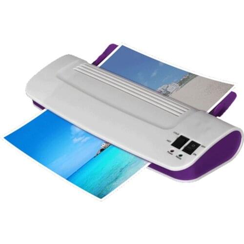 Office Hot and Cold Laminator Machine for A4 Document Photo Blister Packaging Plastic Film Roll Laminator XH