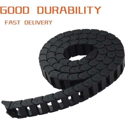 1Meter Plastic Transmission Cable Drag Chain Wire Carrier with end connectors for CNC Router Machine Tool Drag Chain for Machin