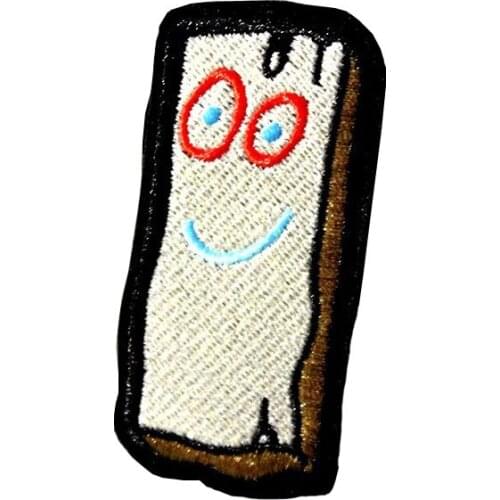 Dull Eraser Embroidered Patches Iron on for Clothing Diy Cartoon Bags Applique Shirts Jeans Accessory Sewing Stickers