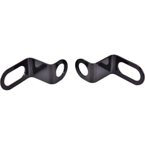 1 Pair Universal Bicycle Motorcycle Relocation Rear Turn Signal Light Holder Metal Bracket Indicator Stand Black