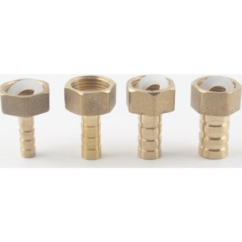 2pc Copper 3/8 inch to 6mm-12mm Garden Hose Connector Pneumatic Hose Pump Hose Thread Adapter For Aquarium Tank Fish Tank Garden