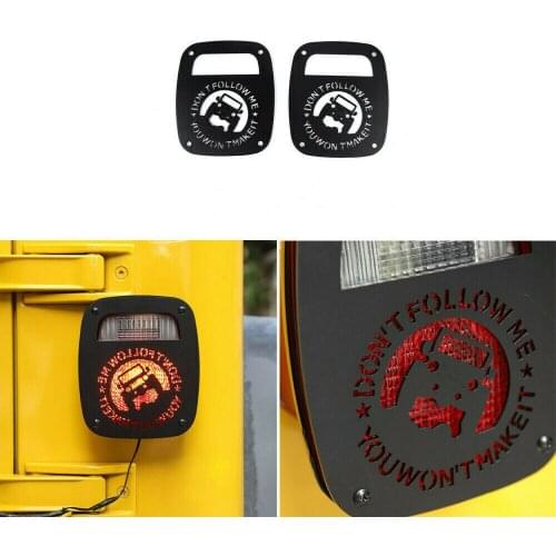 Aluminum Tail Light Guards Cover Fit Jeep Wrangler TJ LJ 1997-2006 Accessories Black