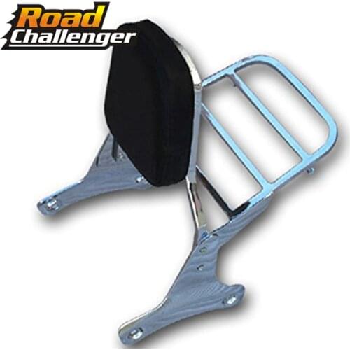 Motorcycle Backrest Sissy Bar Luggage Rack For Honda Shadow ACE VT400 VT750 1998-2003