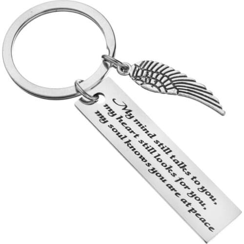 Sympathy Keychain In Memory Of Loved One Wing Keyring Memorial Gifts For Loss Of Loved One Bereavement Remembrance Keepsake Gift