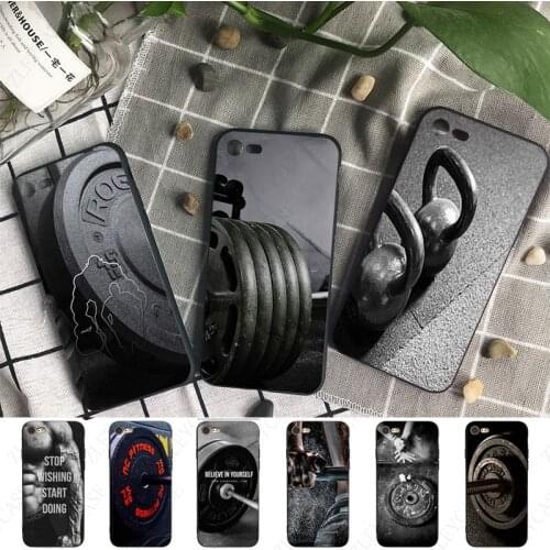 Bodybuilding Gym Fitness Coqu phone cover for iPhone 11 12 6S 6plus 7plus 8Plus X XS MAX XR 5S 11pro 12pro max 12mini case coque