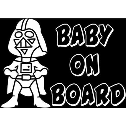 BABY ON BOARD Star Wars Darth Vader Vinyl Decal Car Sticker Motorcycle sticker