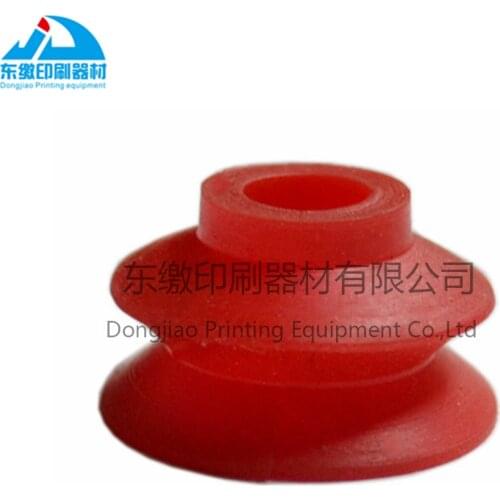 Offset Printing Machine Consumable Spare Parts Rubber Sucker Red Good Quality 50 pcs One Pack