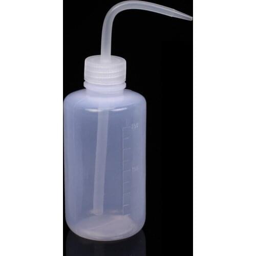 250ml Wash Clean Clear White Plastic Laboratory Wash Squeeze Bottle Transparent Container Laboratory Bottle