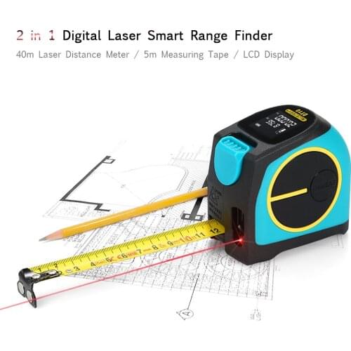 Laser Rangefinder Tape Measure Rechargeable Distance Meter Infrared Range Finder Ruler Activity Magnetic Tape Hook Self Locking