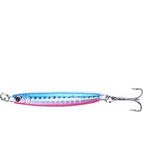 Metal fishing artificial bait fishing trulinoya 7CM 14G with 3# hooks hard lead fishing lures squid jigs iscas artificiais pesca