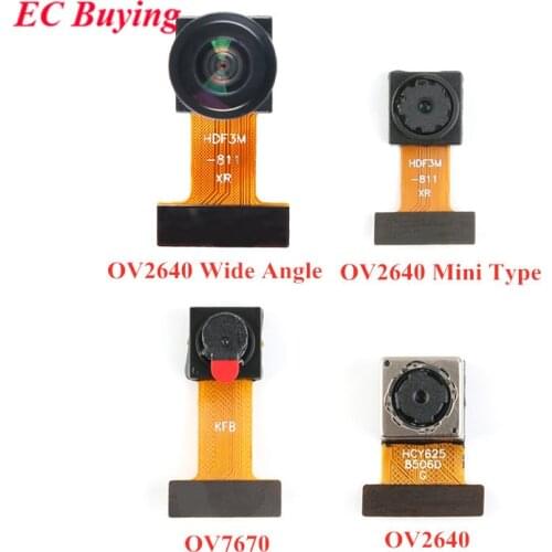 Mini OV7670 OV2640 OV5640-AF Camera Module CMOS Image Sensor Module 2 Million 500W Pixel Wide Angle Camera Monitor Identificatio