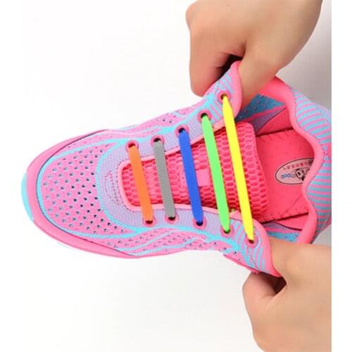 Fashion New Shoelaces Elastic Shoe Laces Creative Silicone Laces Silicone Shoelaces Sneakers Fit Strap Unisex Athletic Shoelace