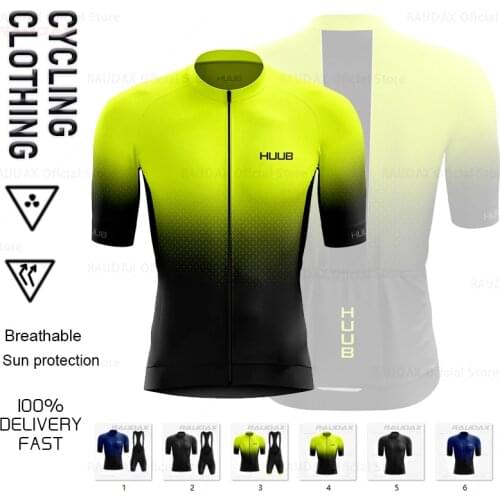 Men Cycling Clothing 2021 Raudax Short Sleeve Ropa Ciclismo Hombre Summer Cycling Set Triathlon Suit Bike Uniform 19D Gel Pad