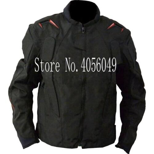 A Star Mens Textile Motorcycle Riding Jacket Protectors with Cotton Lining