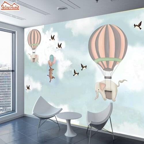 ShineHome-Wallpapers Wall Paper Wallpaper for 3 d Living Room Baby Girls Cartoon Mural Rolls Bedroom TV Background Home Decor