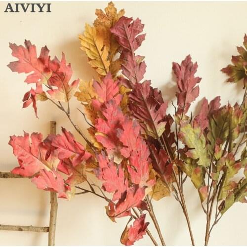 Acorn Leaf Branch Home Decoration Living Room Christmas Artificial Garden Artificial Plants Valentine Wall Art Original Gifts