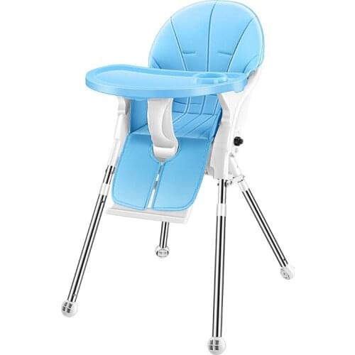 0-2-year-old Baby Environmental Protection Material Adjustable Pedal Dining Seat Portable Folding Storage Multifunctional Highch
