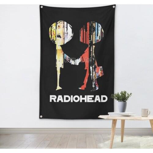 Rock Music Band Team Logo Cloth Poster Banners Four-Hole Flag Dormitory Bedroom Wall Decoration