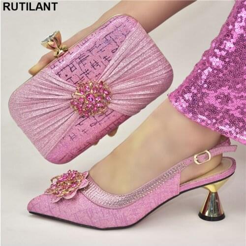 Wine Color Shoes and Bag Sets for Women Matching Shoes and Bag Set In Heels Italian Shoes with Matching Bags for Wedding Italy