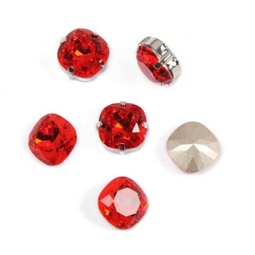 Hyacinth Cushion Cut Crystal Rhinestones Applique Fancy Stones for Craft Clothing Garment Beads DIY Jewelry Craft Decoration