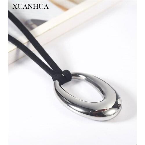 XUANHUA Stainless Steel Jewelry Woman Charm Steel Pendant Necklace For Women Fashion Jewelry Accessories choker Mass Effect
