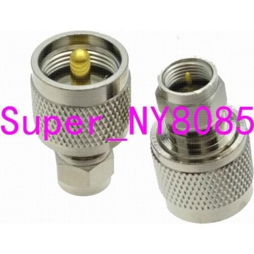 10pcs Adapter UHF PL259 male plug to F TV male plug connector for DVB-T TV