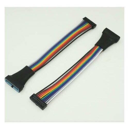 10pcs 12cm Motherboard Mainboard USB3.0 20pin Female to USB 3.0 20 pin Male Extension Cable for computer
