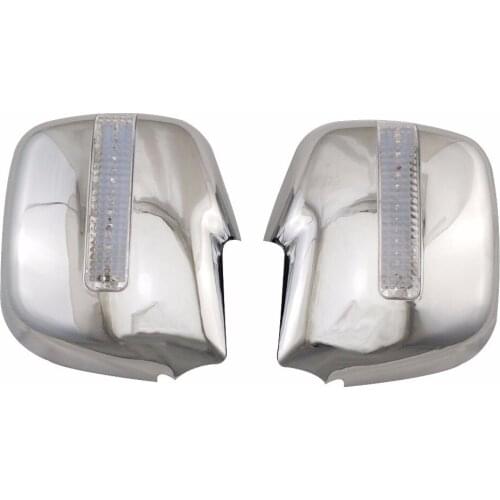 Novel style Car modification 2PCS ABS Chrome plated for FOR Mitsubishi Freeca door mirror covers with LED