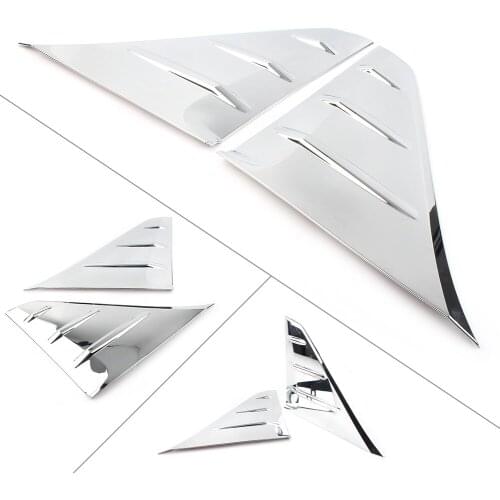 2Pcs Car Door Window B-Pillar Molding Cover Trim For Toyota Alphard Vellfire 2016 2017 2018 2019 ABS Plastic Chrome