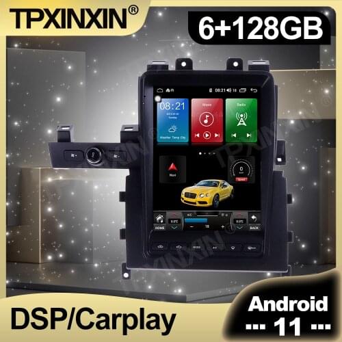 128GB Android 11.0 10.4“ Tesla Vertical IPS Screen Car Radio For Nissan GT-R Multimedia Auto Player Navigation Stereo GPS 2 din