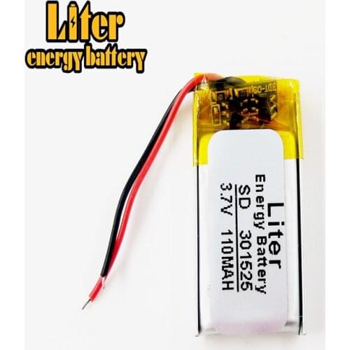 3.7V lithium polymer battery 031525 301525 110mah MP3 MP4 Bluetooth headset