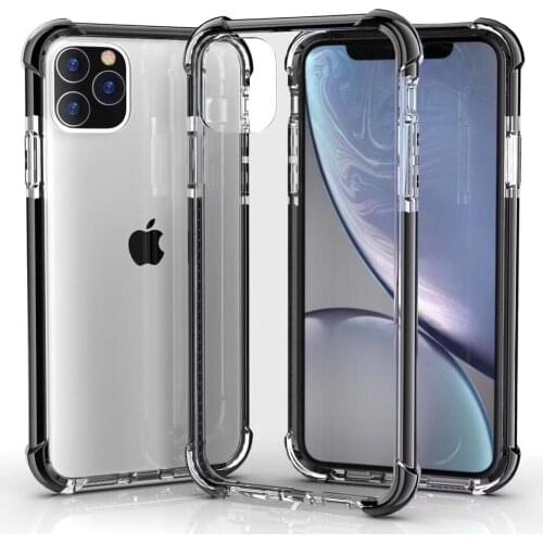 30pcs Air Cushion Acrylic Hard Back Corner TPU+PC Transparent Case Cover For iPhone 13 Pro Max 12 Mini 11 XS XR X 8 7 6 Plus SE